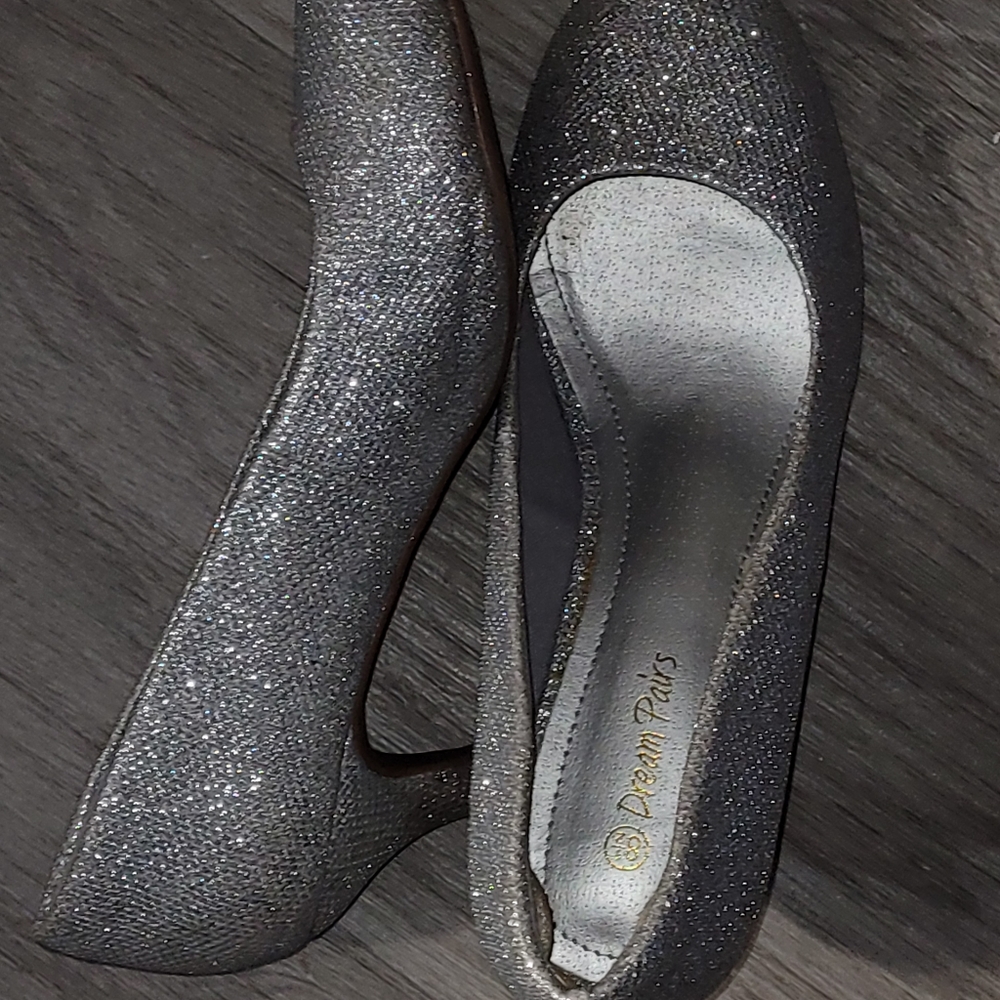 Silver Wedding Heels
